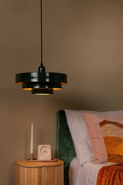 Lucide RUNA - Hanglamp - Ø 35 cm - 1xE27 - Groen | Essential - sfeer 1